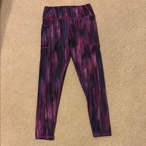 Vibrant Pink and Black Leggings